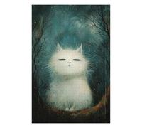 Puzzles pour Adolescents75x50cm/1000pcs Judging Cat Puzzles pour Adultes, Jouets Anti-Stress pour Améliorer La Mémoire, Cadeau d'anniversaire Ou De Noël 75x50cm/1000pcs