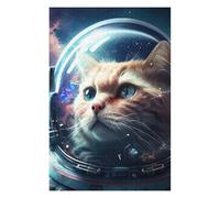 Puzzles pour Adolescents75x50cm/1000pcs Space Cat Adventure -8 Casse-têtes pour Adultes - Jeu De Réflexion - Défi Difficile pour Anniversaire, Noël 75x50cm/1000pcs