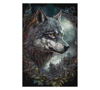 Puzzles pour Adolescents75x50cm/1000pcs Wolf Sweet Puzzles pour Adultes, Jouets Anti-Stress pour Améliorer La Mémoire, Cadeau d'anniversaire Ou De Noël 75x50cm/1000pcs