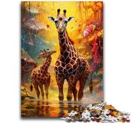 Puzzles pour Adultes 1 000 Animaux africains pour Adolescents, Jeu Stimulant pour Femmes, Cadeaux pour Hommes (50x75cm)