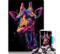 Puzzles pour Adultes 1 000 Animaux girafes, idéal comme Cadeau pour Toute la Famille (Taille 38x26cm)