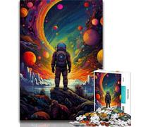 Puzzles pour Adultes 1 000 astronautes extraterrestres dans l’Espace, Puzzles pour Adolescents, Anti-Stress, défi Difficile, adapté à la décoration de Bureau (Taille 75x50cm)