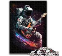 Puzzles pour Adultes 1 000 astronautes Jouant de la Guitare Difficile à réaliser, mais Amusant et Humoristique Cadeaux d'anniversaire et Cadeaux Uniques 50x75cm