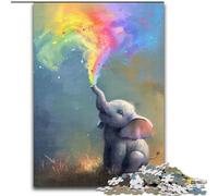Puzzles pour Adultes : 1 000 bébés éléphants Mignons pour Adolescents et familles, décoration DIY Parfaite et défi Stimulant (Taille : 26x38cm)