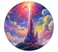 Puzzles pour Adultes : 1 000 châteaux fantastiques, l'île, Niveau débutant, idéal pour Les Anniversaires et Les fêtes (Taille : 67,5 x 67,5 cm)
