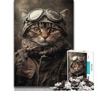 Puzzles pour Adultes 1 000 Chats Guerriers, Puzzles pour Adolescents, Jouets de Jeu, Chaque pièce est Unique - Jeu Familial Stimulant et Amusant (Taille 75x50cm)