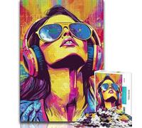 Puzzles pour Adultes 1 000 Femmes à Lunettes, Jeux Amusants pour Adolescents, idéal comme Cadeau pour Toute la Famille (Taille 38x26cm)