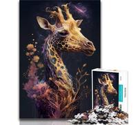 Puzzles pour Adultes 1 000 Jeux de girafes de Contes de fées pour Adultes, éducatifs et éducatifs, idéal comme Cadeau pour Toute la Famille (Taille 75x50cm)