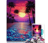 Puzzles pour Adultes 1 000 Jeux de Magnifiques paysages de plages, Puzzles pour Adolescents, Jouets de Jeu, Chaque pièce est Unique - Jeu Familial Stimulant et Amusant (Taille 38x26cm)