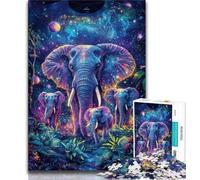 Puzzles pour Adultes 1 000 Jeux d'éléphants de la Galaxie, pour Un Jeu éducatif, Un défi, Un Cadeau pour Toute la Famille (Taille 75x50cm)