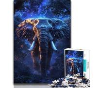 Puzzles pour Adultes 1 000 Jeux d'éléphants fantastiques pour Adultes, Jeu éducatif, défi, Jouet, Cadeau pour Toute la Famille (Taille 38x26cm)
