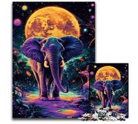 Puzzles pour Adultes 1 000 Jeux en Bois Galaxy Elephant, Jeux stimulants, Cadeaux d'anniversaire Uniques pour Les Enfants de 14 Ans et Plus, 50 x 75 cm