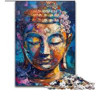 Puzzles pour Adultes : 1 000 Mots colorés représentant des Graffitis de Bouddha, Jeu Familial interactif, décoration d'intérieur à Faire soi-même, Casse-tête Stimulant (Taille 50x75cm)