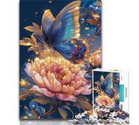 Puzzles pour Adultes 1 000 Mots de Fleurs et de Papillons pour Adolescents, Jeux Amusants en Famille, idéal comme Cadeau pour Toute la Famille (Taille 38x26cm)