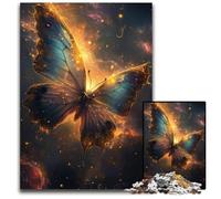 Puzzles pour Adultes 1 000 Papillons de la Galaxie en Bois, Jouets stimulants, Cadeaux d'anniversaire Uniques pour Les Enfants de 14 Ans et Plus, 50 x 75 cm