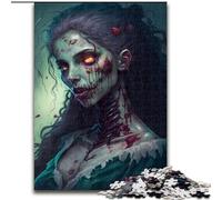 Puzzles pour Adultes : 1 000 pièces de Puzzle Magiques en Bois représentant Une Femme Morte-Vivante, idée Cadeau d'anniversaire, Jeu de réflexion Stimulant, 1 000 pièces(50 x 75 cm)