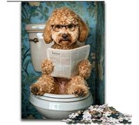Puzzles pour Adultes : 1 000 pièces Goldendoodle Mignons, activité de cohésion familiale, Cadeau Unique pour Les fêtes et Les Anniversaires (Taille : 26 x 38 cm)