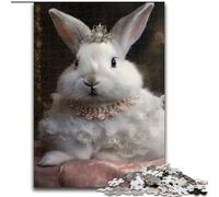 Puzzles pour Adultes, 1 000 pièces, Lapin en Peluche, activité à Domicile pour Les Vacances, Les Anniversaires et Les soirées de Jeux en Famille (Taille : 50x75cm)