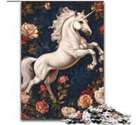 Puzzles pour Adultes, 1 000 pièces, Licorne Blanche, Casse-tête Stimulant, activité familiale, décoration intérieure, Cadeau de Noël 50x75cm