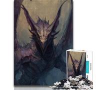 Puzzles pour Adultes 1 000 pièces Motif Dragon Fantastique Jouet éducatif et décompressant idéal pour Un Anniversaire ou comme Cadeau (26x38cm)
