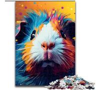 Puzzles pour Adultes : 1 000 pièces, Puzzle Cochon d'Inde, Puzzle Couleur, 1 000 pièces, Casse-tête Stimulant pour Adolescents et familles (Taille : 50 x 75 cm)