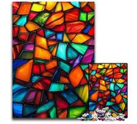 Puzzles pour Adultes, 1 000 pièces, vitraux, Pierres, Jeux, Jouets, Cadeaux, pour renforcer l'amour Entre Couples, à partir de 14 Ans, 26x38cm