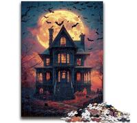 Puzzles pour Adultes 1 000 Puzzles Château d'halloween pour Adultes, Jouets éducatifs, Jeux familiaux, Anniversaires et Cadeaux Uniques (75x50cm)