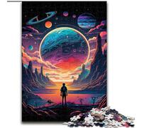 Puzzles pour Adultes : 1 000 Puzzles colorés en Carton sur Le thème de l'exploration des planètes, Parfaits pour Les Adolescents et Les familles, pour Les fêtes (Taille : 26 x 38 cm)