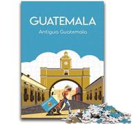 Puzzles pour Adultes 1 000 Puzzles d'affiches d'Antigua Guatemala, Un Jeu Stimulant, idéal comme Cadeau pour Toute la Famille (50x75cm)
