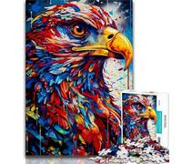 Puzzles pour Adultes 1 000 Puzzles d'aigle colorés pour Adolescents, Jeux Amusants en Famille, idéal comme Cadeau pour Toute la Famille (Taille 38x26cm)