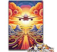 Puzzles pour Adultes 1 000 Puzzles d'avions colorés pour Adolescents, Jeu Stimulant pour Femmes, Cadeaux pour Hommes (50x75cm)
