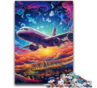 Puzzles pour Adultes 1 000 Puzzles d'avions colorés pour Adolescents, Un Jeu Stimulant idéal comme Cadeau pour Toute la Famille (50x75cm)