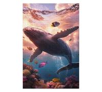 Puzzles pour Adultes : 1 000 Puzzles de Baleines pour Adolescents et Adultes, Jeu éducatif, Jouet de défi-57x87cm