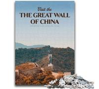 Puzzles pour Adultes 1 000 Puzzles de la Grande Muraille de Chine pour Adolescents, Jeu Stimulant pour Tous Les âges, Cadeaux pour Hommes (50x75cm)