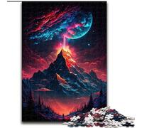Puzzles pour Adultes : 1 000 Puzzles en Bois représentant des Sommets de Montagnes mystiques, Divertissement Relaxant, Cadeau de Noël idéal et décoration d'intérieur, 1 000 pièces(50 x 75 cm)