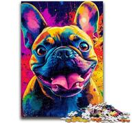 Puzzles pour Adultes, 1 000 Puzzles pour Adolescents, Motif Bouledogue Heureux, idéal comme Cadeau pour Toute la Famille (50x75cm)