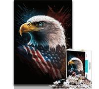 Puzzles pour Adultes 1 000 têtes d'aigle colorées, idéal comme Cadeau pour Toute la Famille (Taille 75x50cm)