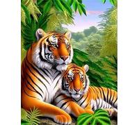 Puzzles pour Adultes 100 Pièces Puzzles pour Adultes Jeu éducatif Challenge 100 Puzzle Amusants en Famille - Tigre de la Jungle