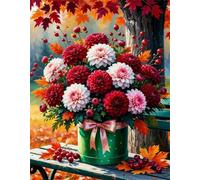 Puzzles pour Adultes 100 Pièces Puzzles pour Adultes Jeu éducatif Challenge Toy 100 Puzzle Amusants en Famille - Bouquets d'automne