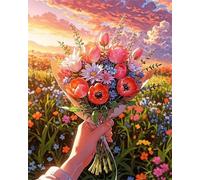 Puzzles pour Adultes 100 Pièces Puzzles pour Adultes Jeu éducatif Challenge Toy 100 Puzzle Amusants en Famille - Beaux Bouquets