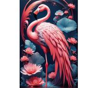 Puzzles pour Adultes 100 Pièces Puzzles pour Adultes Jeu éducatif Challenge Toy 100 Puzzle Amusants en Famille - Fleurs Flamant Rose