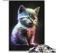 Puzzles pour Adultes 1000 adorables Chatons étoiles Puzzles pour Adultes Taille 38x26cm pour Adolescents et Divertissement en Famille - Jeu de Casse-tête à Faire soi-même Cadeau