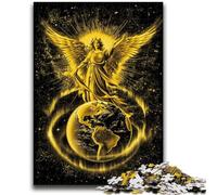 Puzzles pour Adultes 1000 Anges Volant au-Dessus de la Terre Convient aux 14 Ans et Plus Jeux familiaux Offrez des Cadeaux pour Toute la Famille 50x75cm