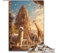 Puzzles pour Adultes 1000 Animaux africains, adaptés aux Personnes de 14 Ans et Plus, Jeux éducatifs, Cadeaux du Père Noël Secret (Taille 26x38cm)