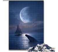 Puzzles pour Adultes 1000 Animaux Baleines, Anti-Stress, défi Difficile, Cadeaux du Père Noël Secret, à partir de 14 Ans (Taille 26x38cm)