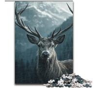 Puzzles pour Adultes 1000 Animaux Cerfs, pour 14 Ans et Plus Décoration d'intérieur comme Cadeau pour Toute la Famille et Les Amis (Taille 26x38cm)