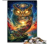 Puzzles pour Adultes 1000 Animaux fantastiques hiboux, adaptés aux 14 Ans et Plus, Jeux éducatifs à Domicile, Jouets à Faire soi-même, œuvres d'art, Cadeau (Taille 50x75cm)
