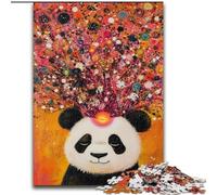 Puzzles pour Adultes 1000 Animaux Panda Art, pour Les 14 Ans et Plus Chaque pièce est Unique - Jeu Amusant et Stimulant pour Toute la Famille Bon Cadeau (Taille 26x38cm)