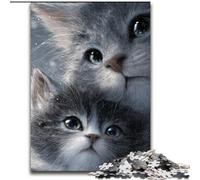 Puzzles pour Adultes 1000 Art Cat, adaptés aux Personnes de 14 Ans et Plus Difficile à compléter mais Amusant et Humoristique Superbe Cadeau (Taille 50x75cm)