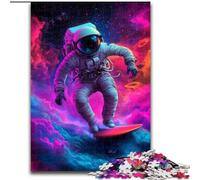 Puzzles pour Adultes 1000 astronautes Surfant, adaptés aux Personnes de 14 Ans et Plus, Jeux éducatifs, Cadeaux du Père Noël Secret (Taille 26x38cm)
